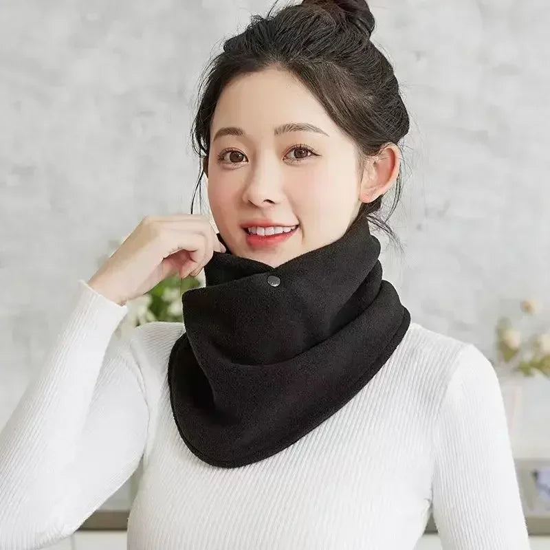 Winter Neck Scarf Thermal Anti-Cold Fleece Neck Scarf Winter Outdoor Sports Scarves Cold-Proof Collar Neckerchief Ski Tube Scarf