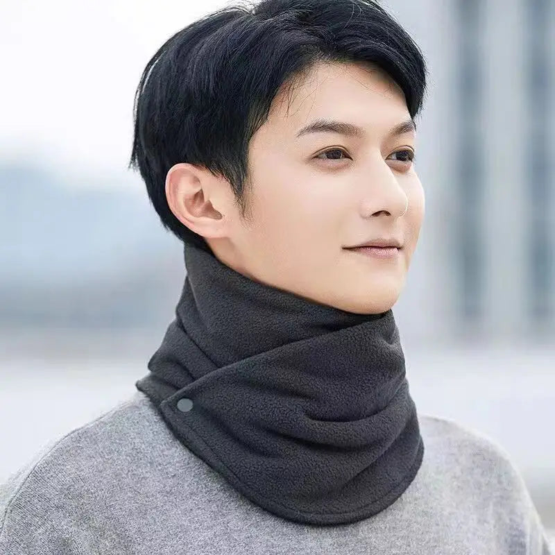 Winter Neck Scarf Thermal Anti-Cold Fleece Neck Scarf Winter Outdoor Sports Scarves Cold-Proof Collar Neckerchief Ski Tube Scarf