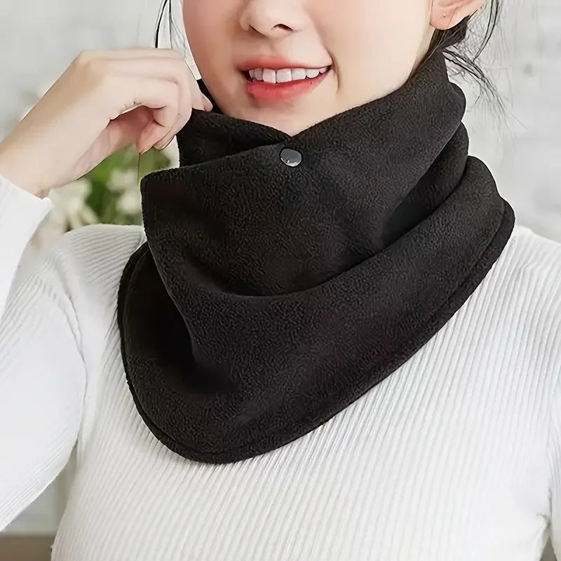 Winter Neck Scarf Thermal Anti-Cold Fleece Neck Scarf Winter Outdoor Sports Scarves Cold-Proof Collar Neckerchief Ski Tube Scarf