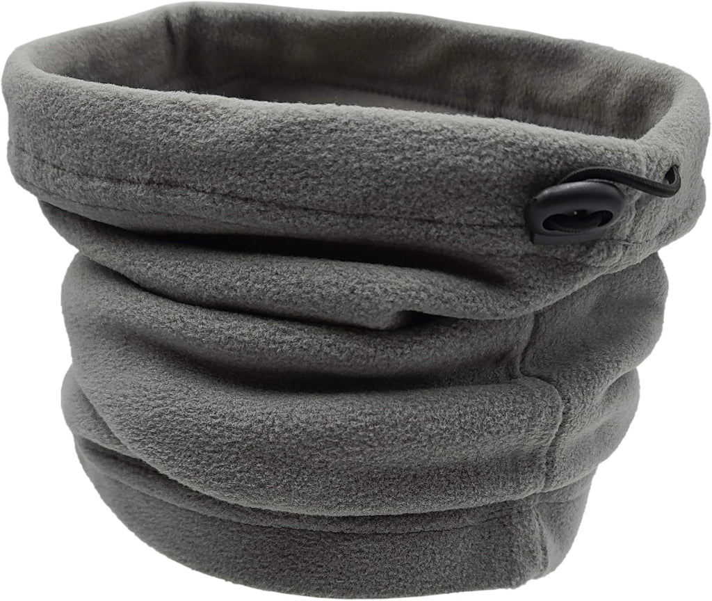 Thermal Neck Gaiters, 3 Pack Warm Winter Scarf Tube, Soft Fleece, Adjustable Strap Bulk