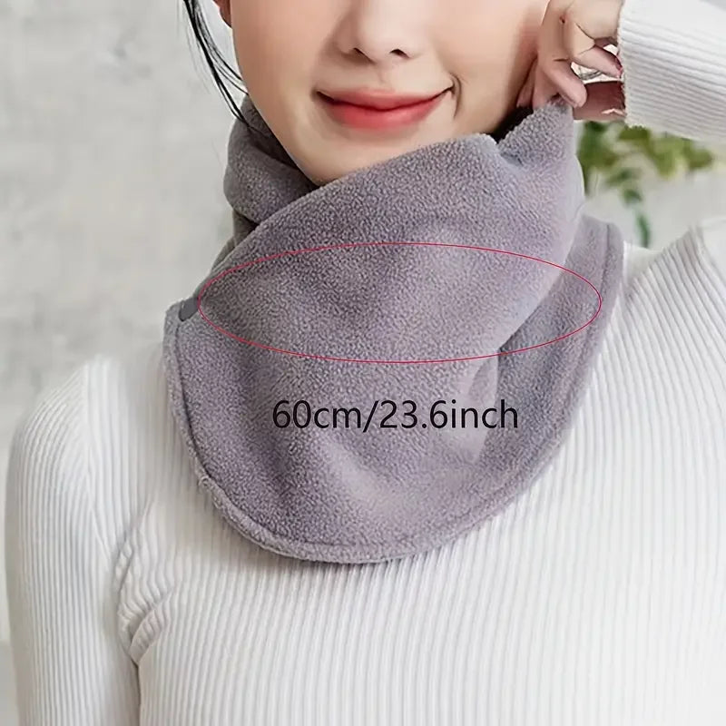 Winter Neck Scarf Thermal Anti-Cold Fleece Neck Scarf Winter Outdoor Sports Scarves Cold-Proof Collar Neckerchief Ski Tube Scarf