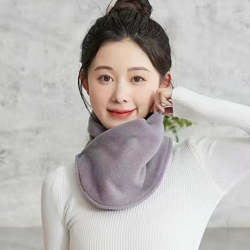 Winter Neck Scarf Thermal Anti-Cold Fleece Neck Scarf Winter Outdoor Sports Scarves Cold-Proof Collar Neckerchief Ski Tube Scarf