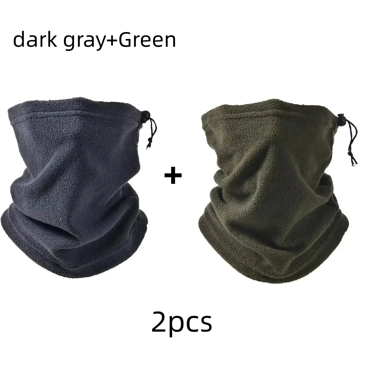 1/2Pcs Fleece Neck Warmer Winter Neck Windproof Tube Scarf for Men Bandana Mask Soft Half Face Cover Snowboard Gaiter Women 2025