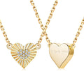 Gold Heart Birthstone Necklace for Women CZ Pendant Gift | Cubic Zirconia, Birth Stone, Gold Plated, Elegant, Jewelry, Gift, Birthday, Mother'S Day, Anniversary, Christmas
