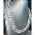 Cuban Chain Necklace - Heavy Duty Moissanite Tennis Necklace | Suitable for Boyfriends, Fathers, Ideal for Valentine'S, Christmas