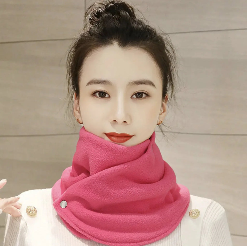 Winter Neck Scarf Thermal Anti-Cold Fleece Neck Scarf Winter Outdoor Sports Scarves Cold-Proof Collar Neckerchief Ski Tube Scarf