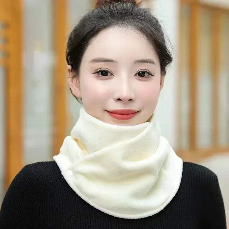 Winter Neck Scarf Thermal Anti-Cold Fleece Neck Scarf Winter Outdoor Sports Scarves Cold-Proof Collar Neckerchief Ski Tube Scarf