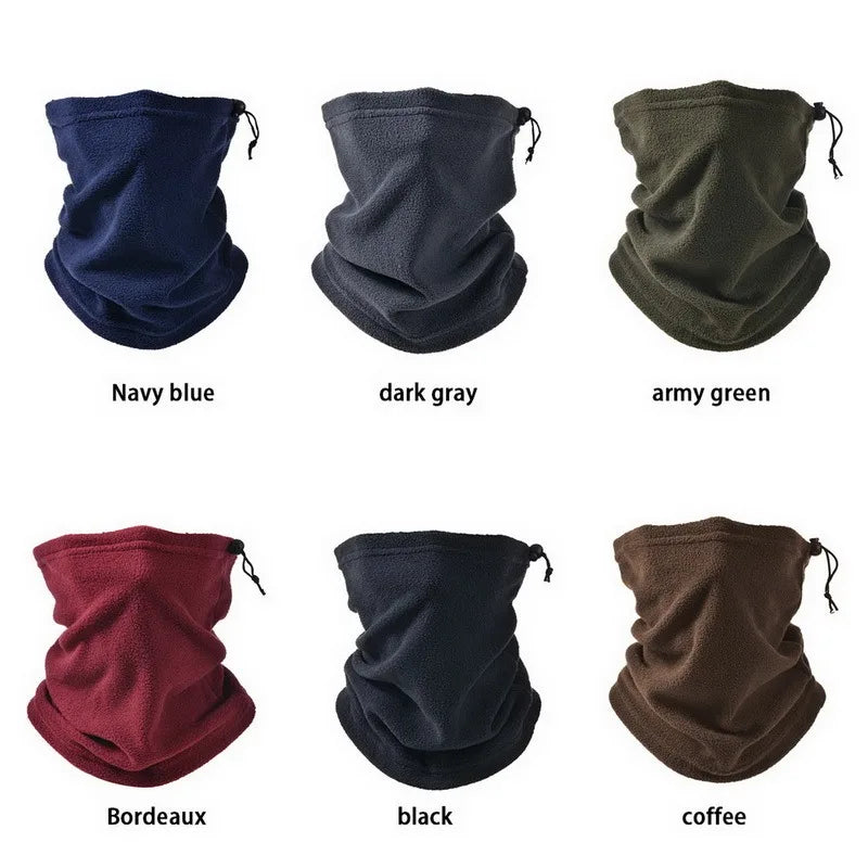 1/2Pcs Fleece Neck Warmer Winter Neck Windproof Tube Scarf for Men Bandana Mask Soft Half Face Cover Snowboard Gaiter Women 2025