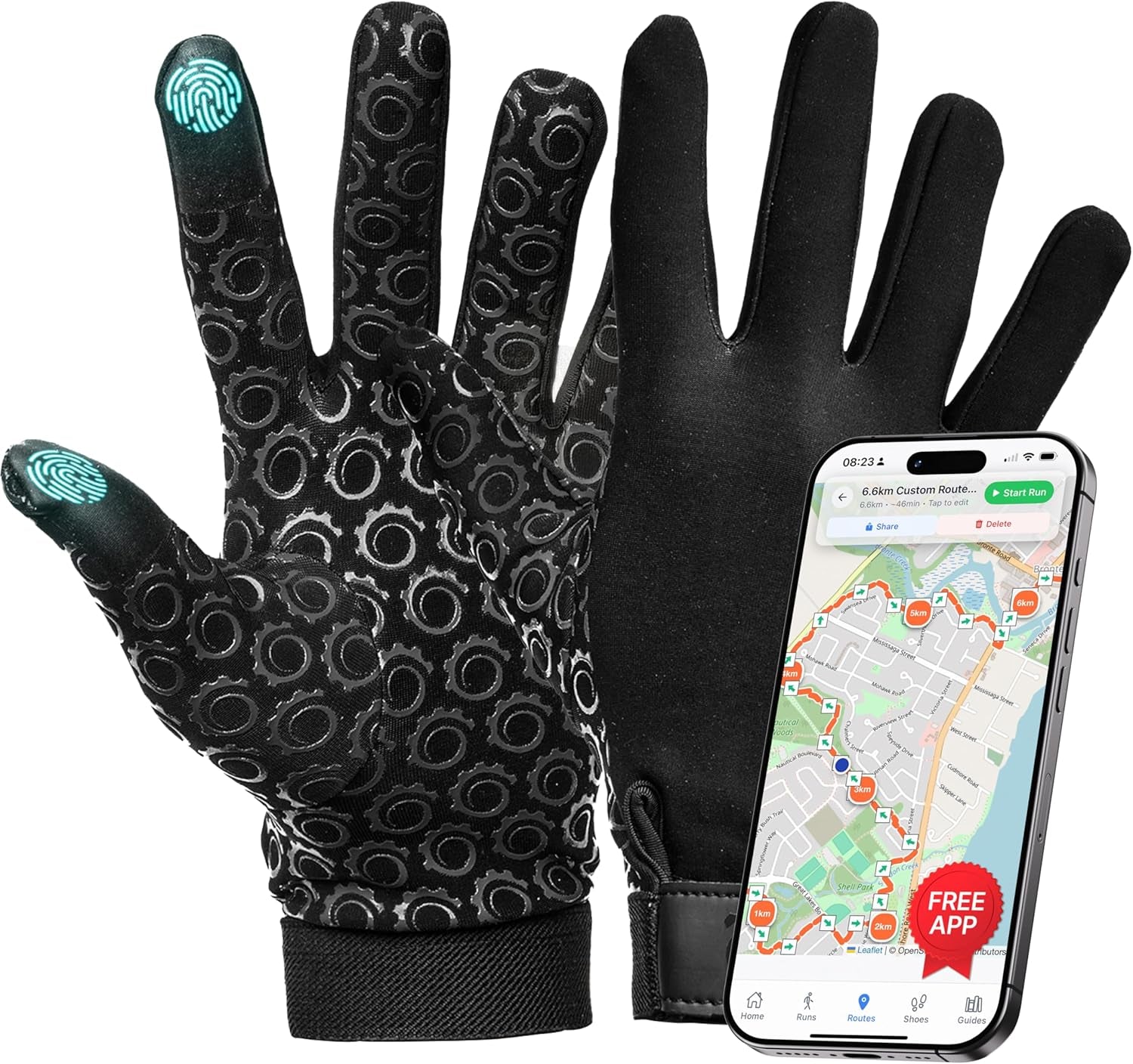 Football Gloves for Men & Women for Cold Weather, Touchscreen Winter Gloves Men Running Gear, Warm Glove Liners for Hiking, Freezer Gloves