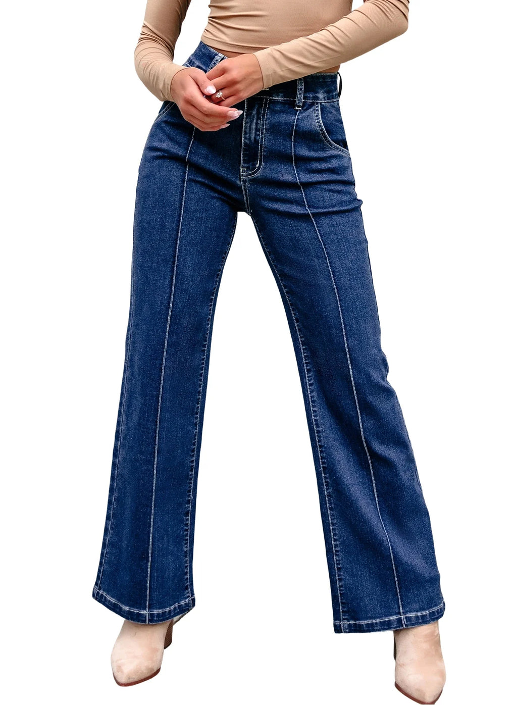 Baggy Jeans for Women High Waist Jeans Vintage Wide Leg Denim Pants Womens Casual Trousers