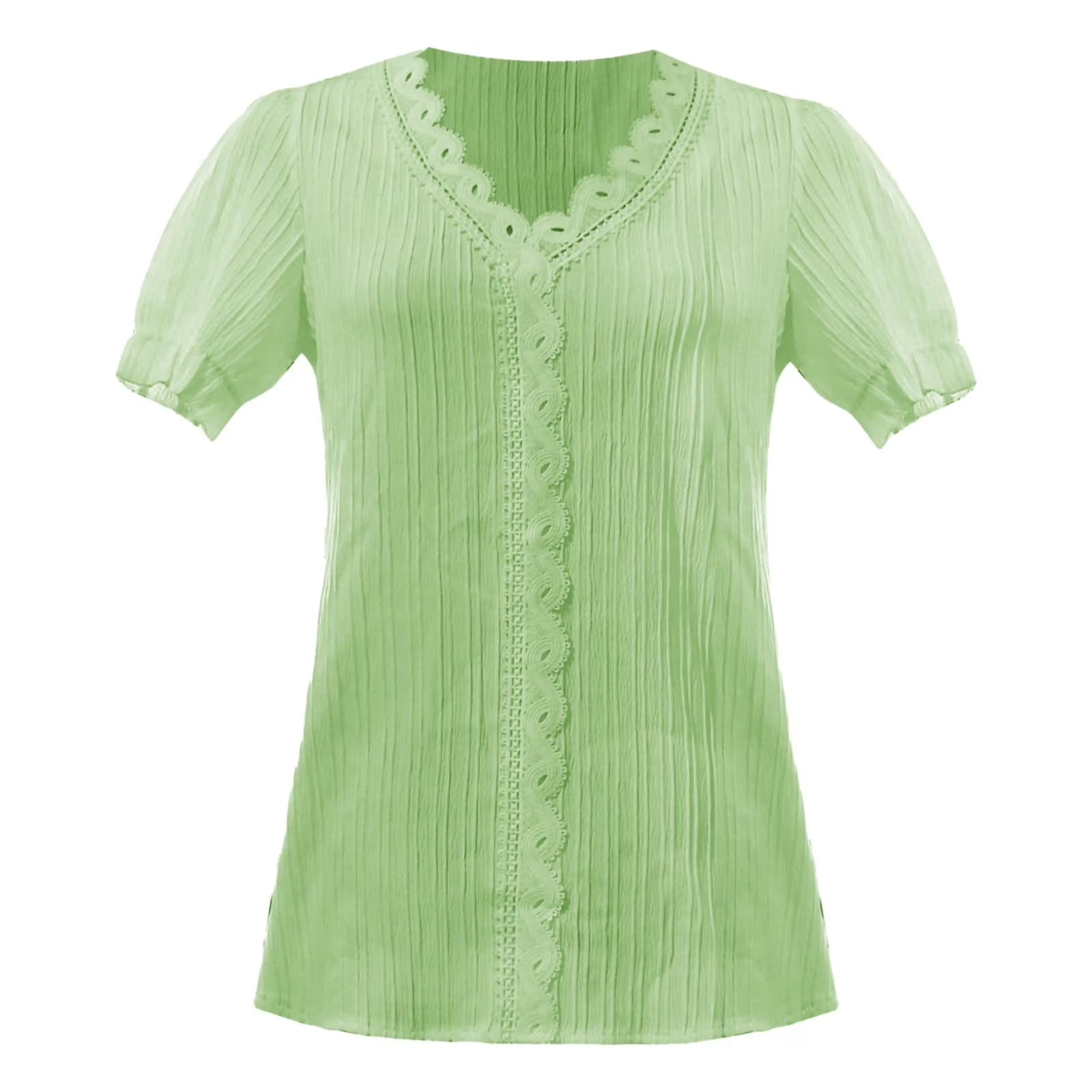 Green plus Size Summer Tops, Womens Tops plus Size, Short Sleeve Women’S plus Size Shirts, Big & Tall L Womens plus Size Shirts, Solid plus Size Blouse for Women, Fashion Floral plus Size Tops