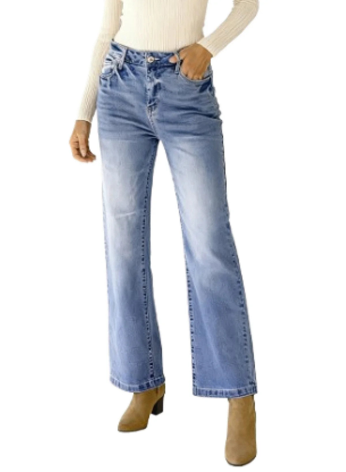 Baggy Jeans for Women High Waist Jeans Vintage Wide Leg Denim Pants Womens Casual Trousers