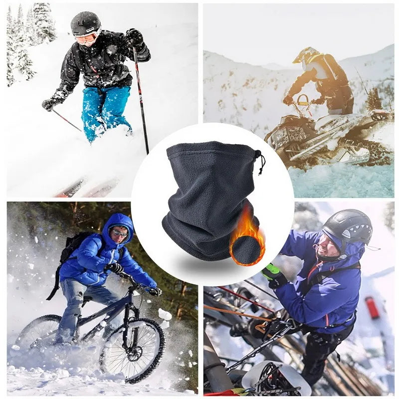1/2Pcs Fleece Neck Warmer Winter Neck Windproof Tube Scarf for Men Bandana Mask Soft Half Face Cover Snowboard Gaiter Women 2025