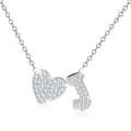 S925 Sterling Silver Plated Love Heart Initial Necklaces for Women Girls CZ Letter J Pendant Stuff Accessory Birthday Graduation Mothers Day Jewelry Gifts Teen Mom Her Adult Wife Kids Ideas