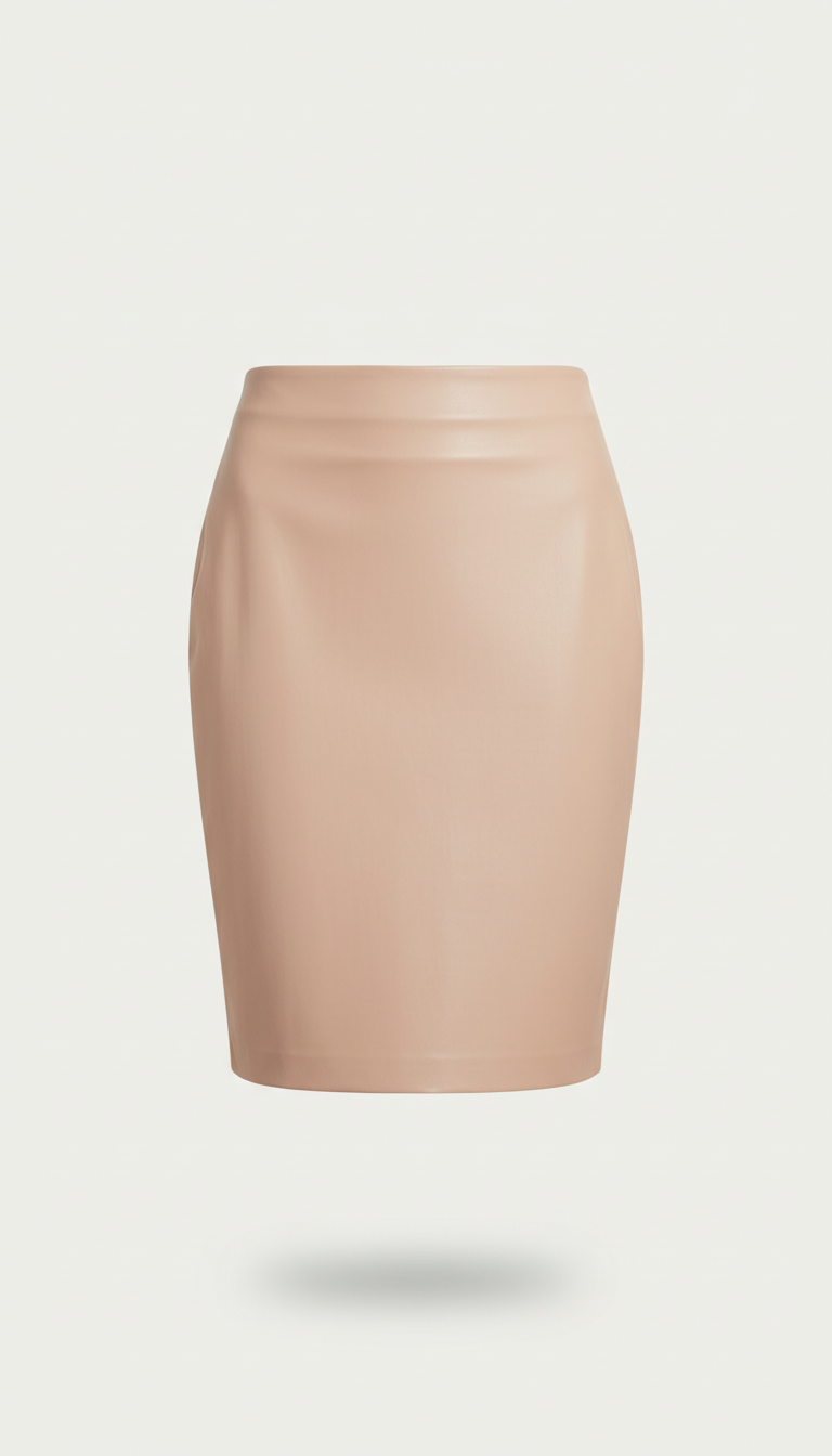 Vegan Leather Pencil Skirt