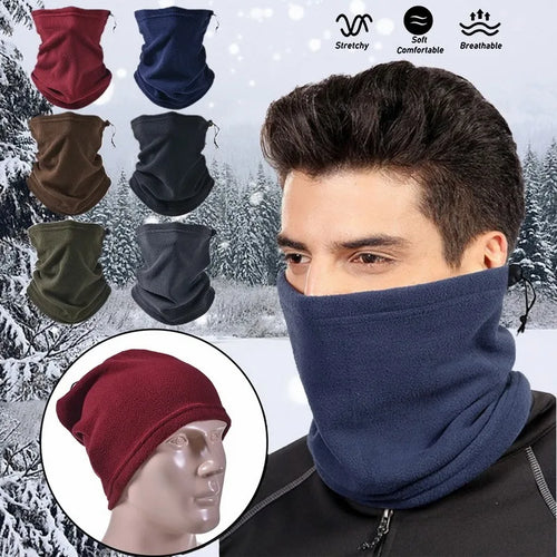 1/2Pcs Fleece Neck Warmer Winter Neck Windproof Tube Scarf for Men Bandana Mask Soft Half Face Cover Snowboard Gaiter Women 2025