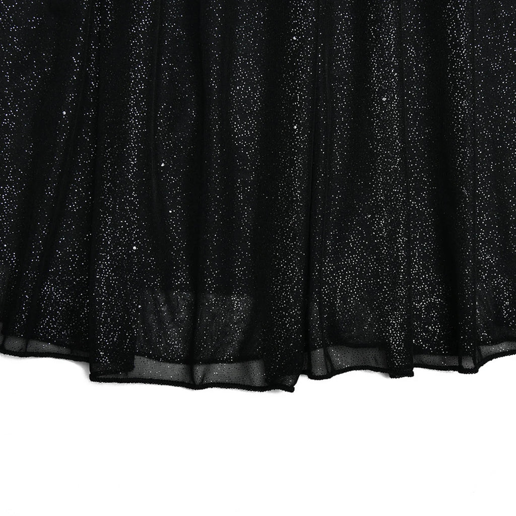 Plus Size Fall Dresses Women'S Strapless Mini Dress, Glitter Tulles Homecoming Dresses for Teens, a Line Short Prom Cocktail Gown with Bow Black M