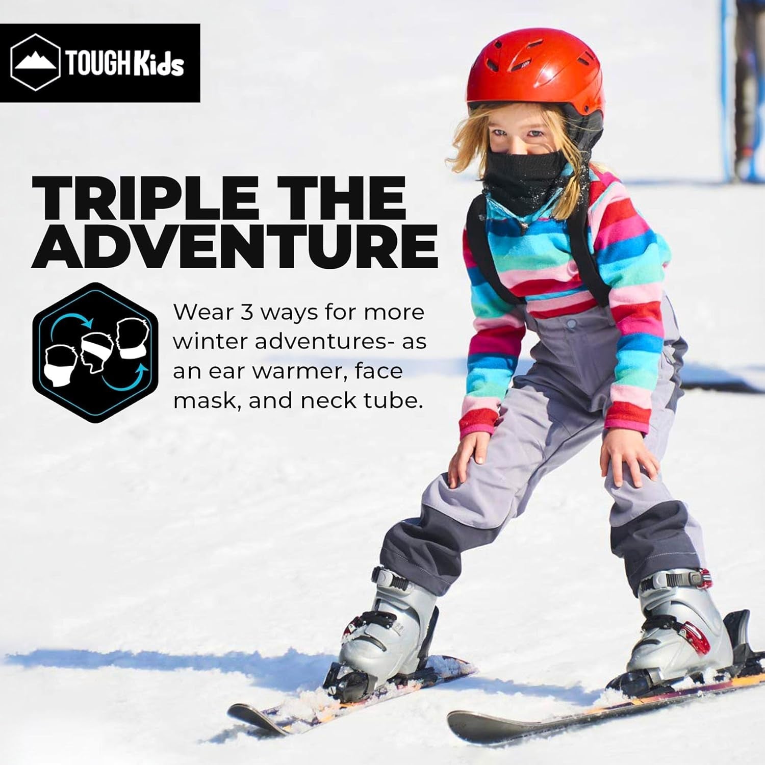 Fleece Kids & Toddler Neck Warmer & Scarf - Winter Ski Neck Gaiter
