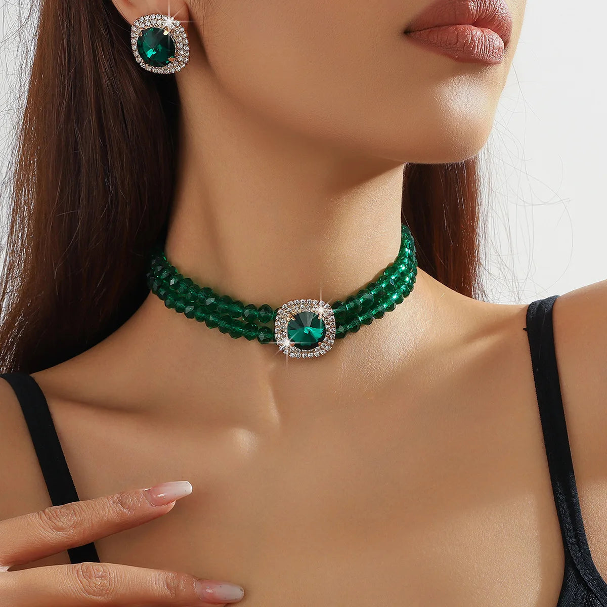 2/3/4Pcs Earrings Set Necklace Ring Bracelet Jewelry Set Bridal Wedding Banquet Accessories Fashionable Women Party Holiday Gift