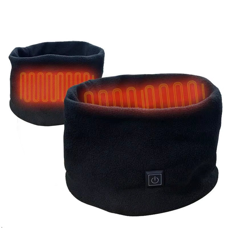 USB Electric Heating Scarf Cold Weather Neck Warmer Wireless Heated Scarf Neck Heating Pad for Winter Outdoor Sports