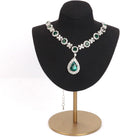 Necklace Display for Vendors Jewelry Displays for Selling Necklace Stand with Stainless Steel Stand Necklace Bust Display Stands for Home Store Dresser-3.15''×4.72''×7.48''