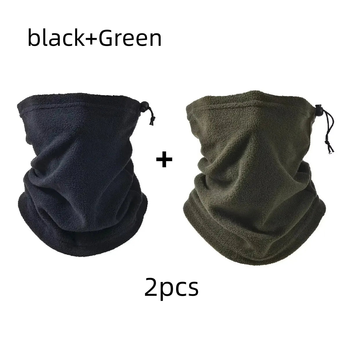 1/2Pcs Fleece Neck Warmer Winter Neck Windproof Tube Scarf for Men Bandana Mask Soft Half Face Cover Snowboard Gaiter Women 2025