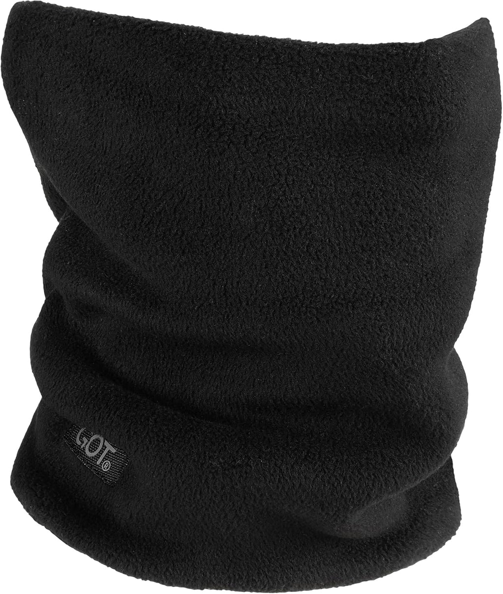 Polar Fleece Neck Warmer - Ski Mask Winter Neck Gaiter Scarf Men Women | Double-Layer, Windproof, Sub-Zero Temp, UPF 50+, One Size Fits Most, Skiing, Snowboarding, Running, Cold Weather
