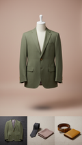 Olive Sage Tailored Blazer